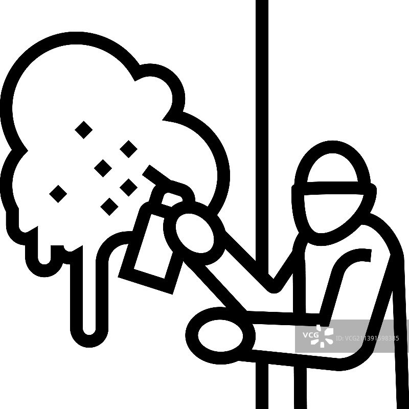 涂鸦犯罪线图标图片素材