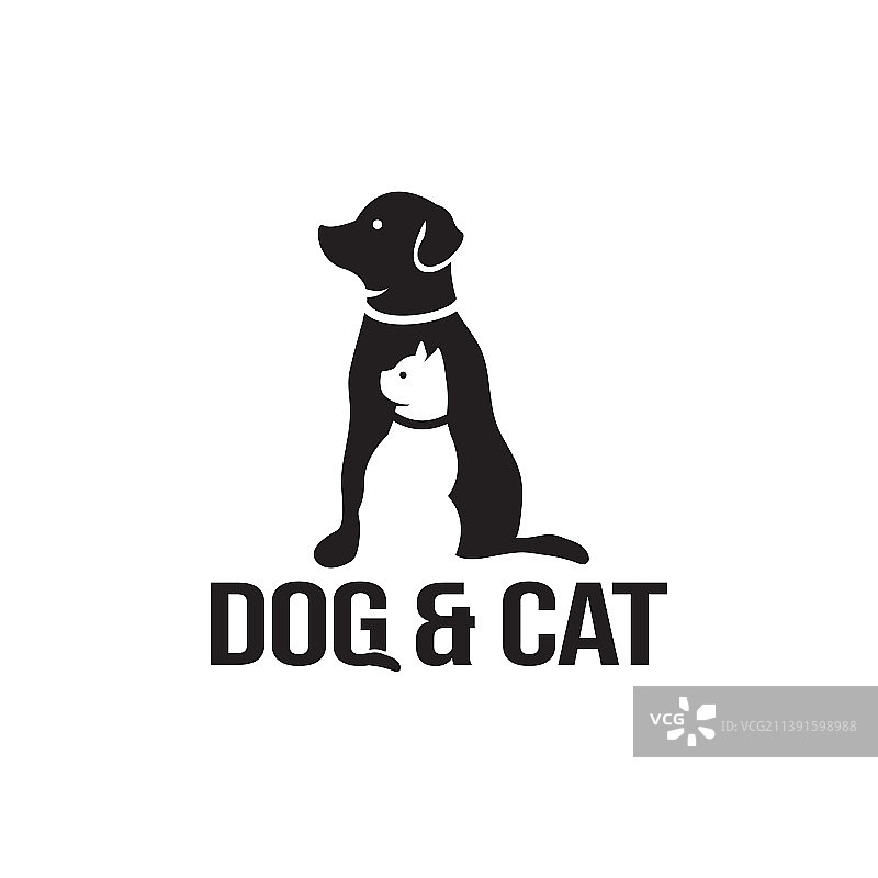 小狗小猫宠物Logo设计图标模板图片素材