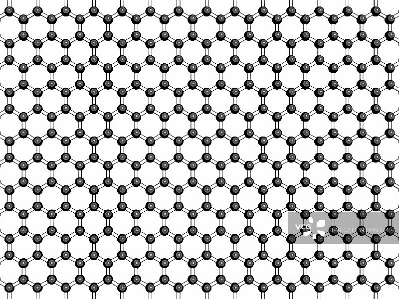 石墨烯片分子模型图片素材