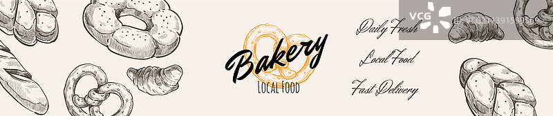 面包店生产烘焙和面包准备图片素材