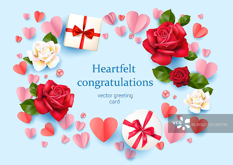 花的贺卡图片素材