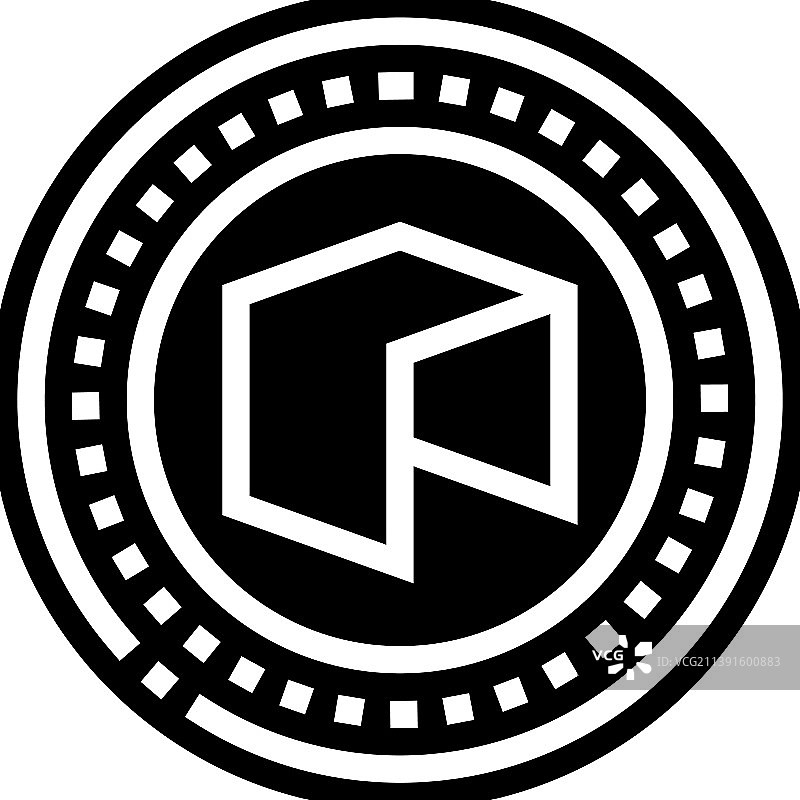 新数字货币字形图标图片素材