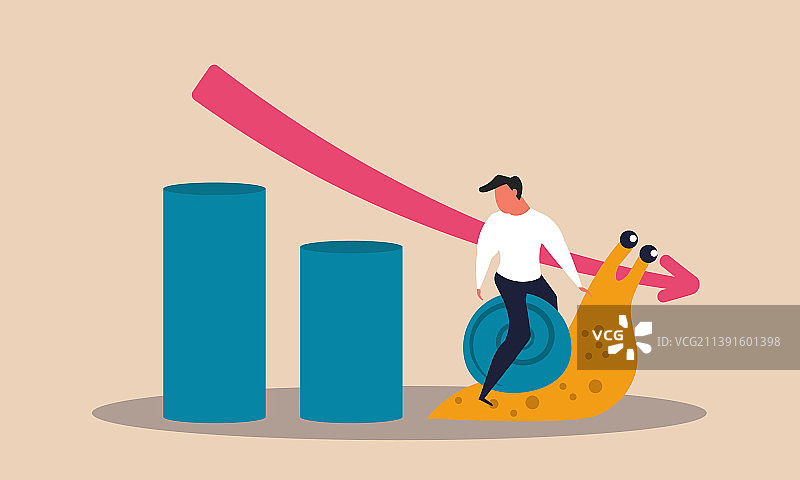 GDP经济放缓预测图片素材