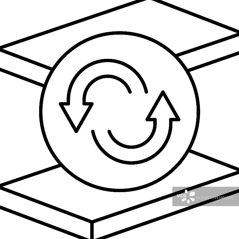 矿棉更换线性图标图片素材