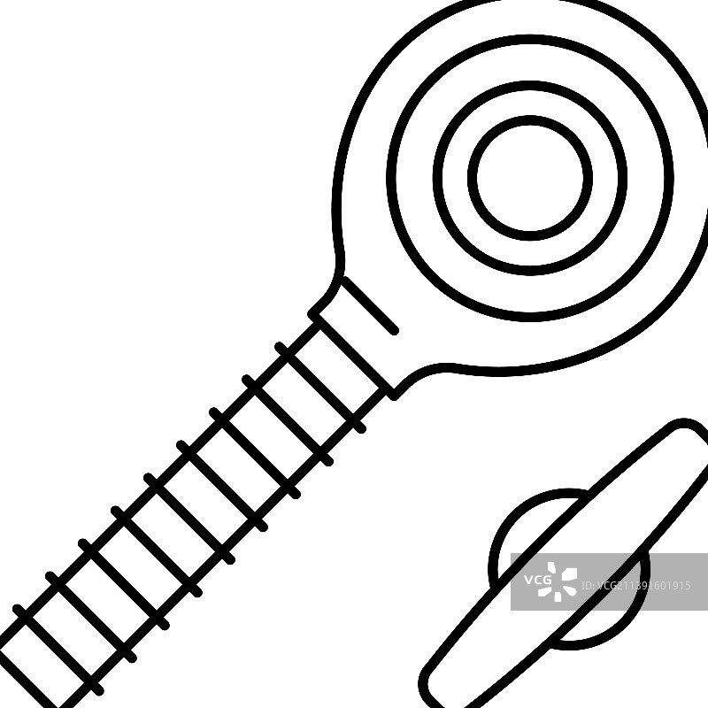 杆端螺栓线条图标图片素材