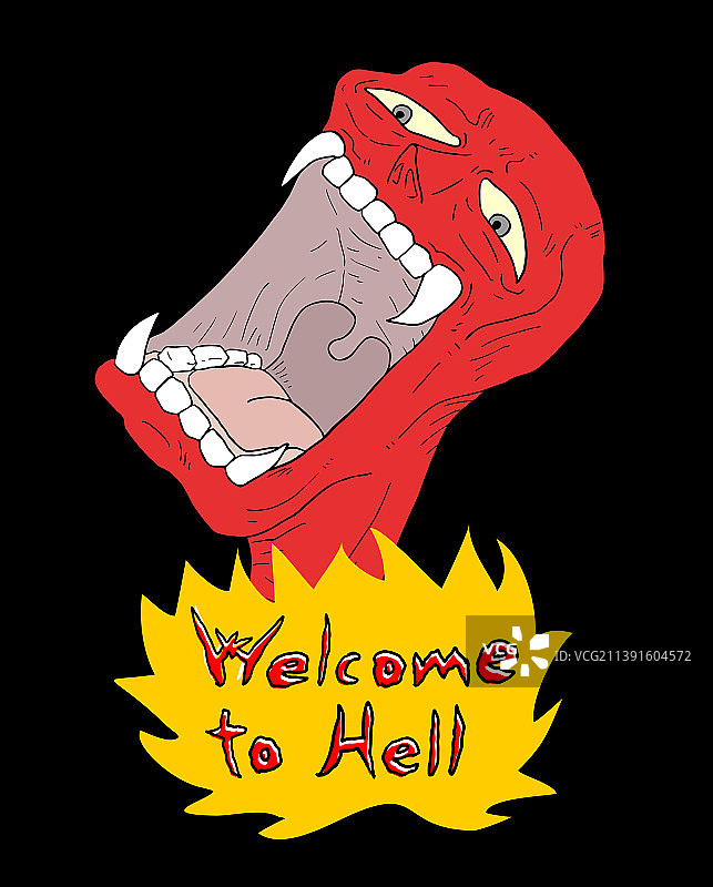 欢迎来到地狱图片素材
