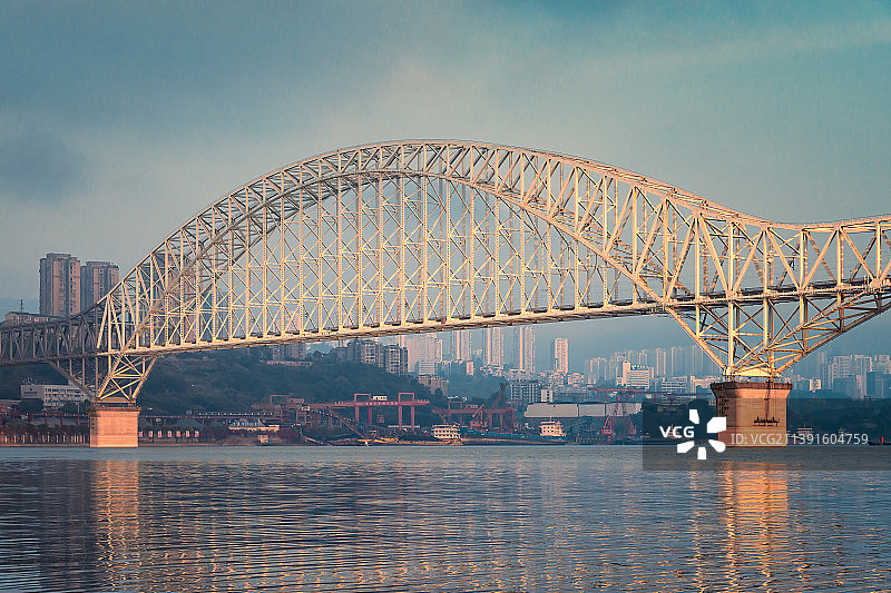 重庆万州万宜铁路长江大桥图片素材