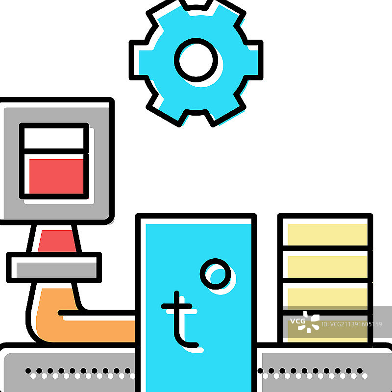 矿棉彩色图标图片素材