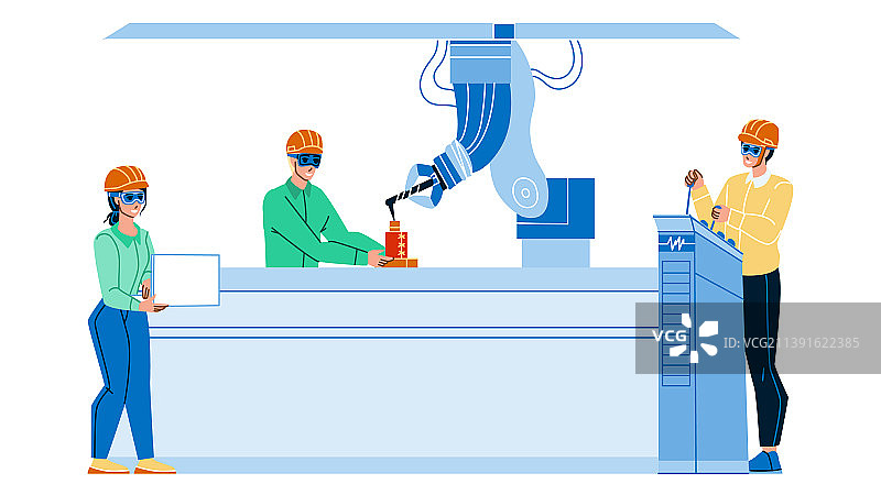 工业生产控制工人图片素材