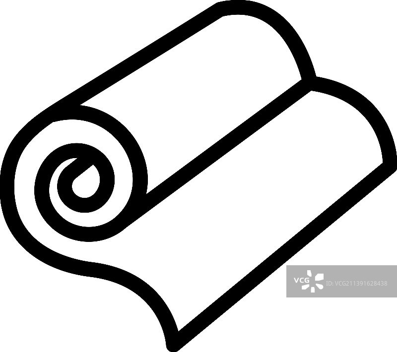 健身垫线性图标训练设备图片素材