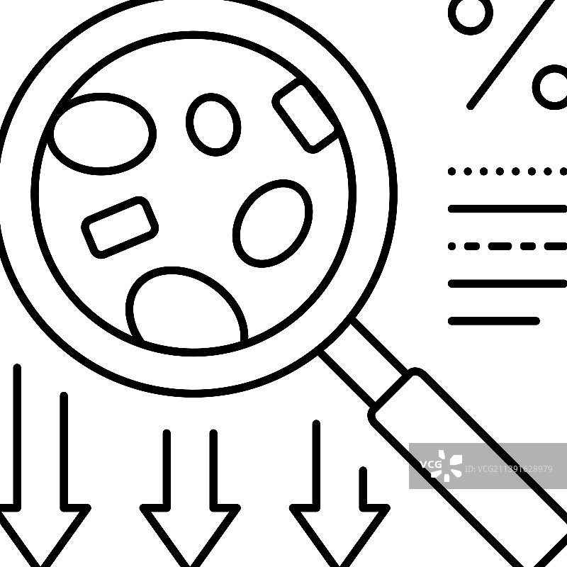 先天性红细胞生成障碍性贫血疾病线条图片素材