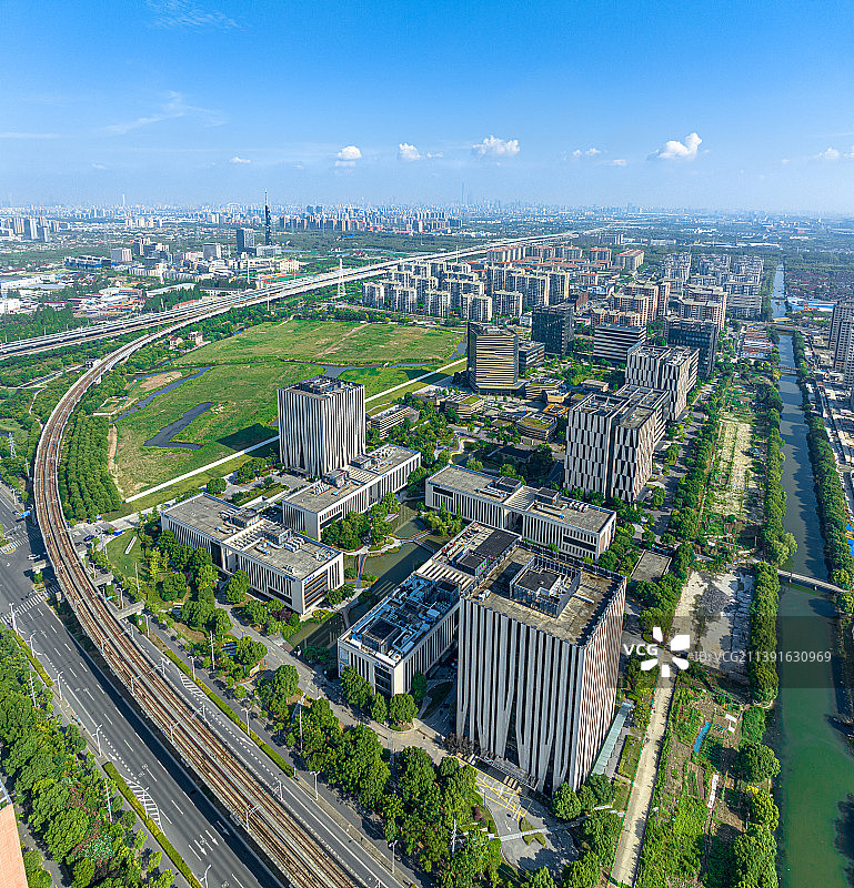 漕河泾康桥商务绿洲 秀浦路2555号 浦东康桥工业园 高科技产业园 S3沪奉高速 11号线16号线图片素材