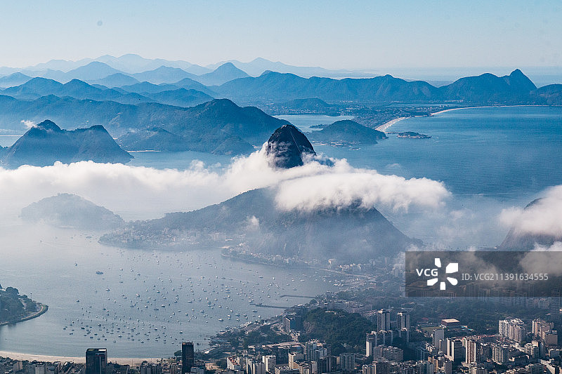 巴西里约热内卢城市景观鸟瞰图片素材