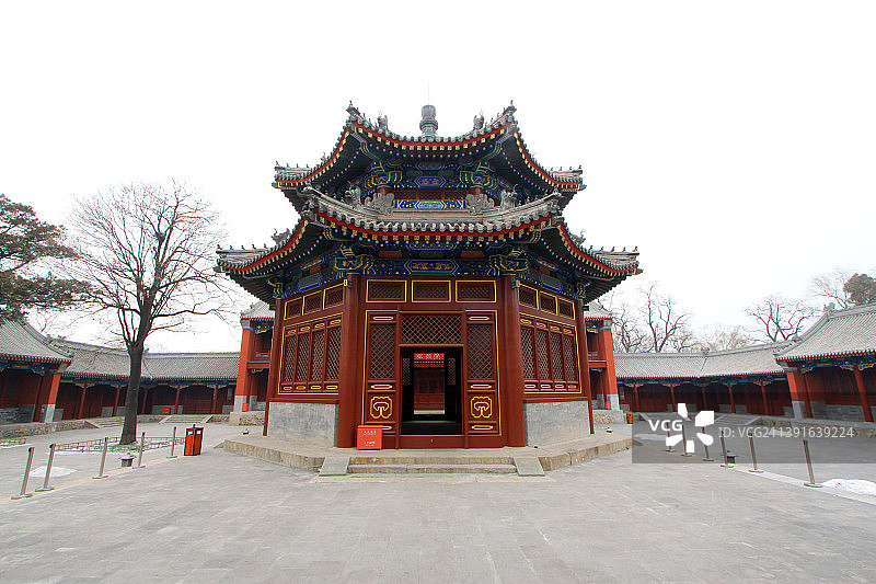 北京圆明园正觉寺文殊亭图片素材