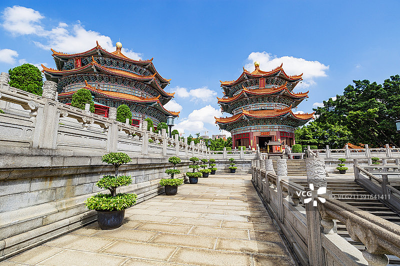 广东省广州市花都区圆玄道观图片素材