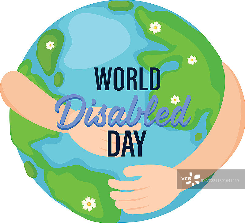 世界残疾人日海报设计图片素材