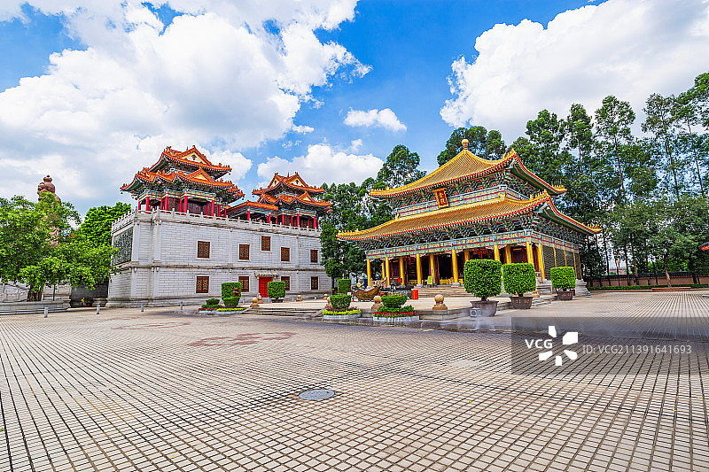 广东省广州市花都区圆玄道观图片素材