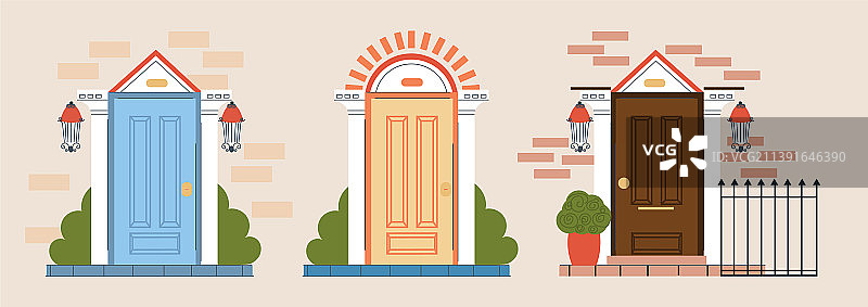 前门合集图片素材