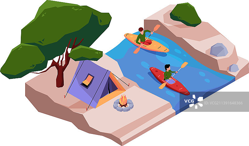 皮划艇旅游极限水上漂流图片素材