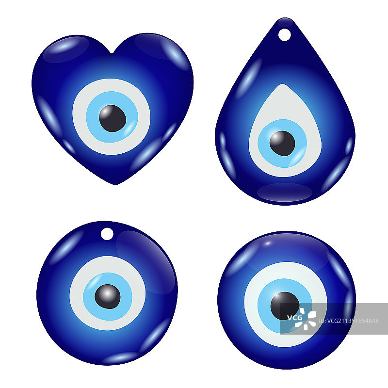 邪恶之眼护身符蓝色东方保护符图片素材