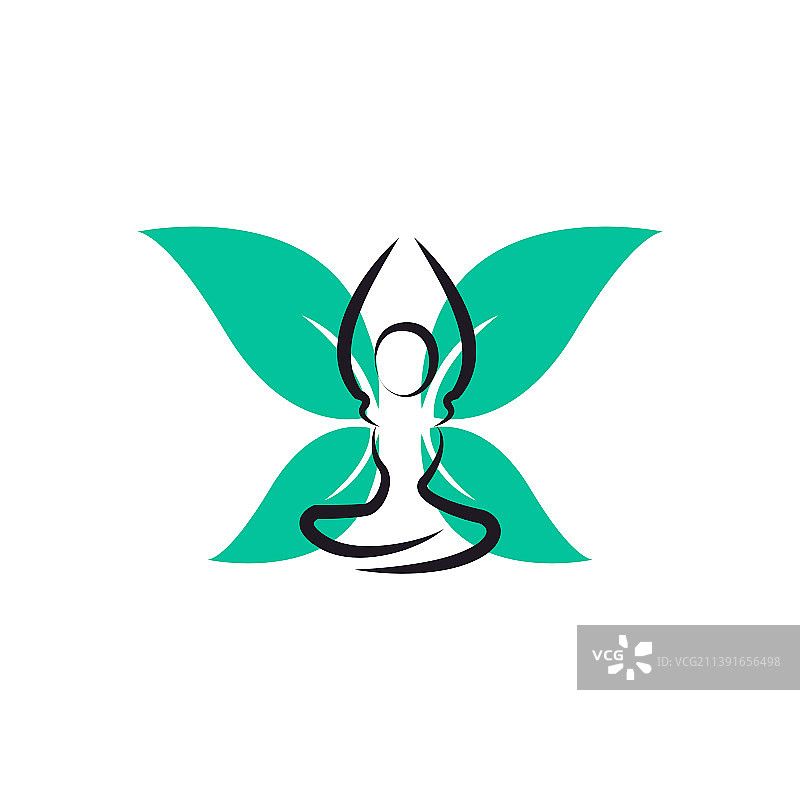 蝴蝶与树叶，用于健康主题图片素材