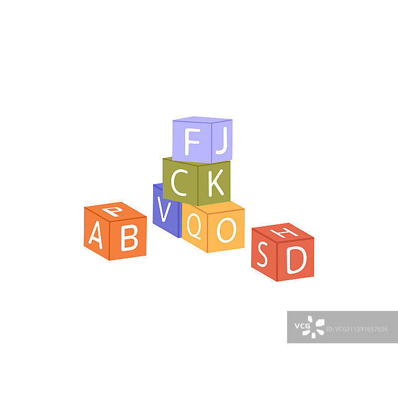 儿童字母积木图片素材