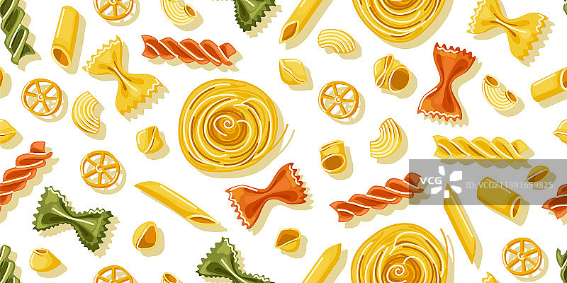 各种意大利面无缝图案图片素材