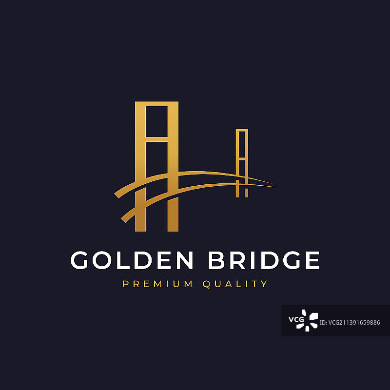 金色拱形桥梁建筑图片素材