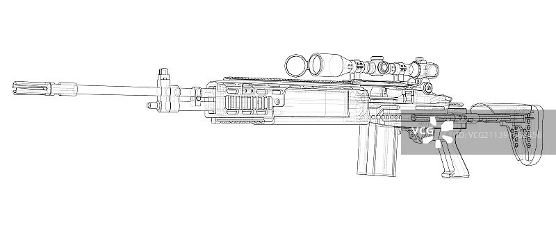 3D机枪效果图图片素材