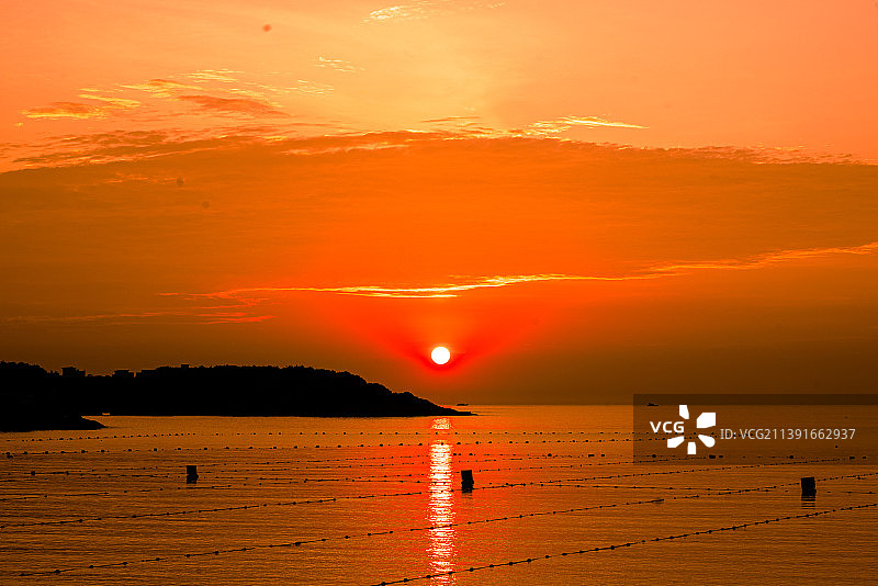 松兰山景区日出图片素材