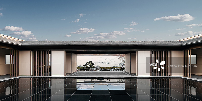 中式地产建筑图片素材