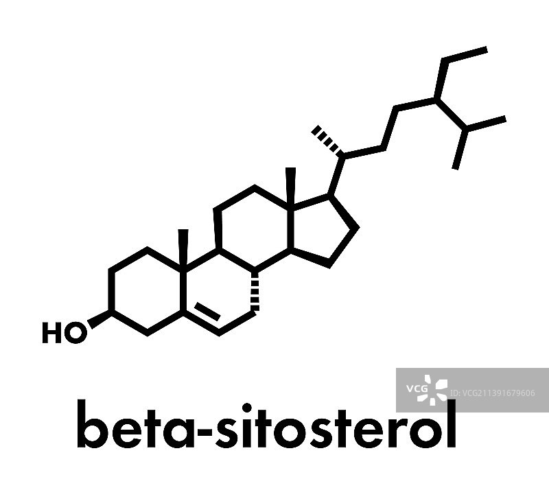 植物甾醇分子Beta-谷甾醇研究图片素材
