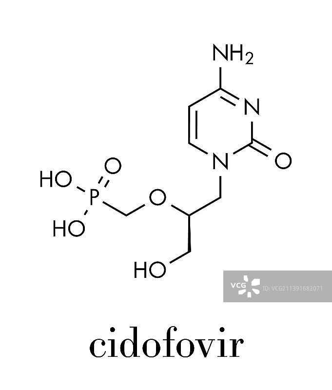 西多福韦巨细胞病毒CMV HCMV药物分子图片素材