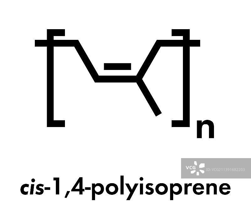 天然顺式-14-聚异戊二烯橡胶化学物质图片素材