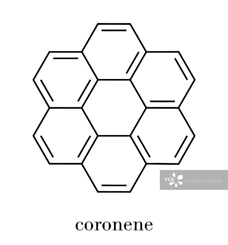稠环芳烃分子：科罗烯图片素材