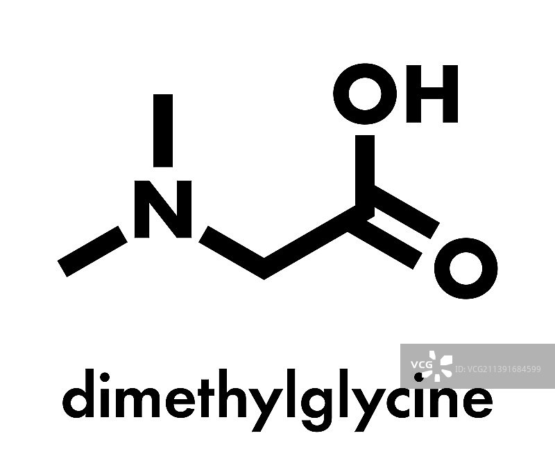 二甲基甘氨酸分子图片素材