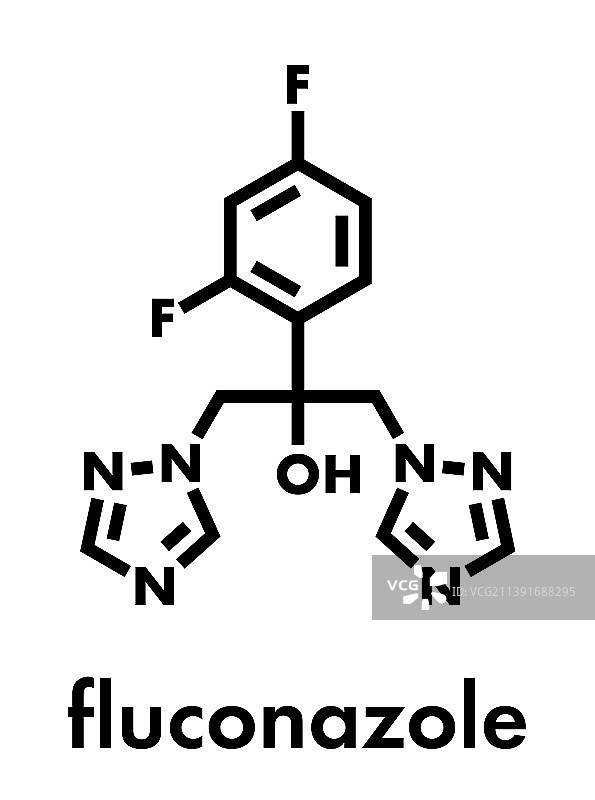 氟康唑抗真菌三唑类药物图片素材