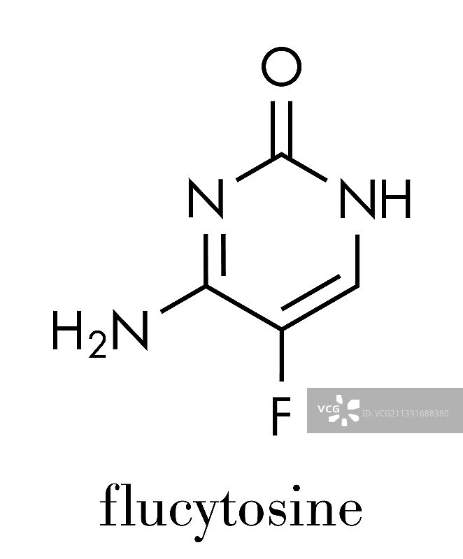 氟胞嘧啶抗真菌药物图片素材