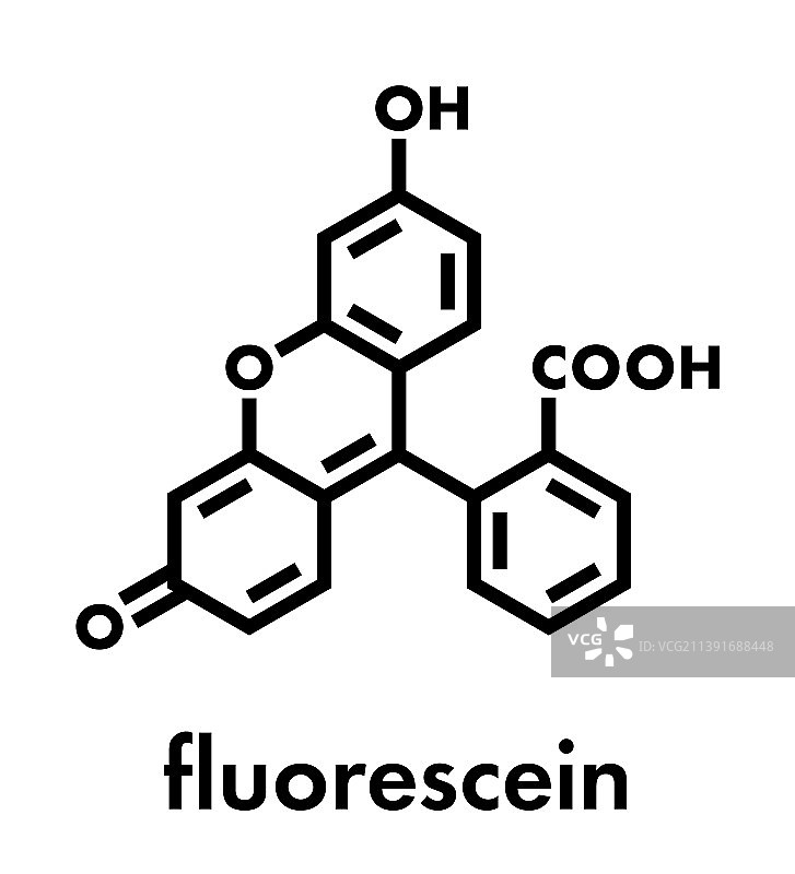 荧光素分子骨架式图片素材