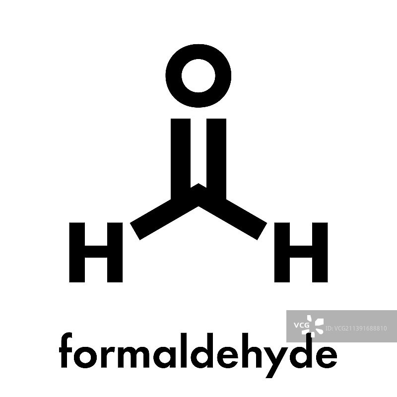 室内重要甲醛分子图片素材