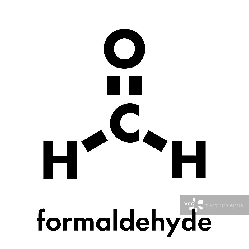 室内重要甲醛分子图片素材