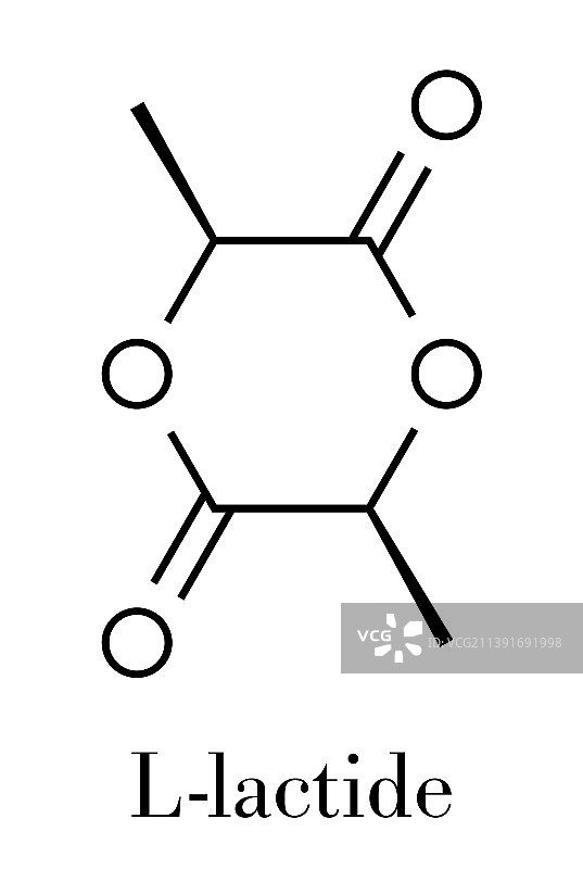 L-丙交酯PLA前体分子图片素材