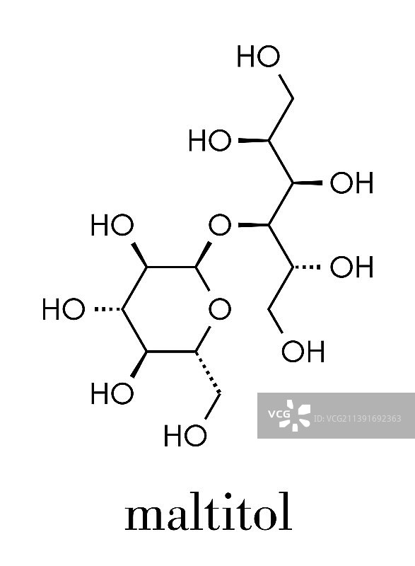 麦芽糖醇糖醇甜味剂分子图片素材