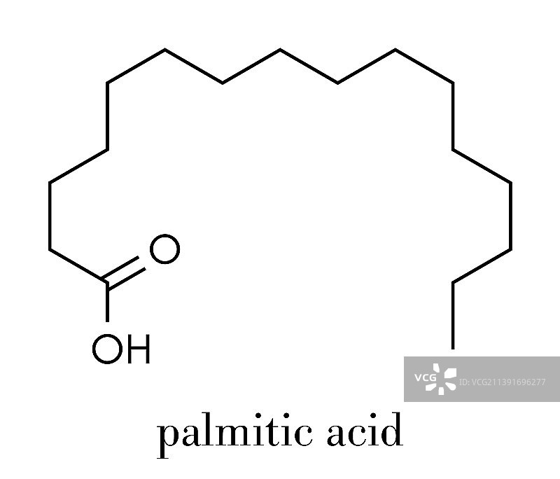 棕榈酸十六烷酸饱和脂肪酸图片素材