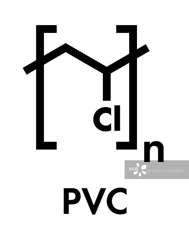 聚氯乙烯塑料PVC化学结构图片素材