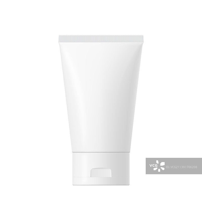 带盖的白色光面塑料管图片素材