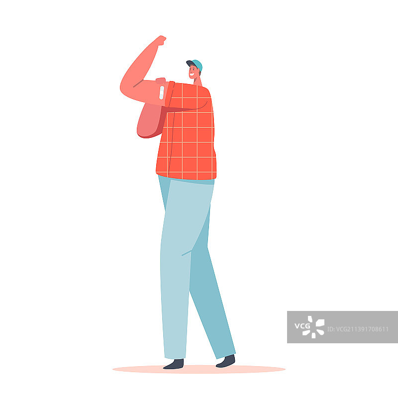 年轻人流感疫苗接种图片素材