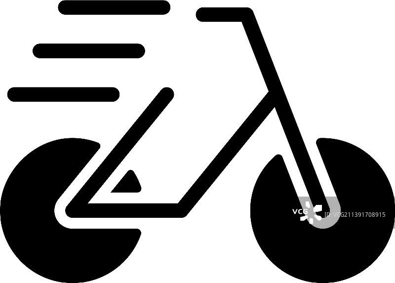 黑色自行车标志图标图片素材