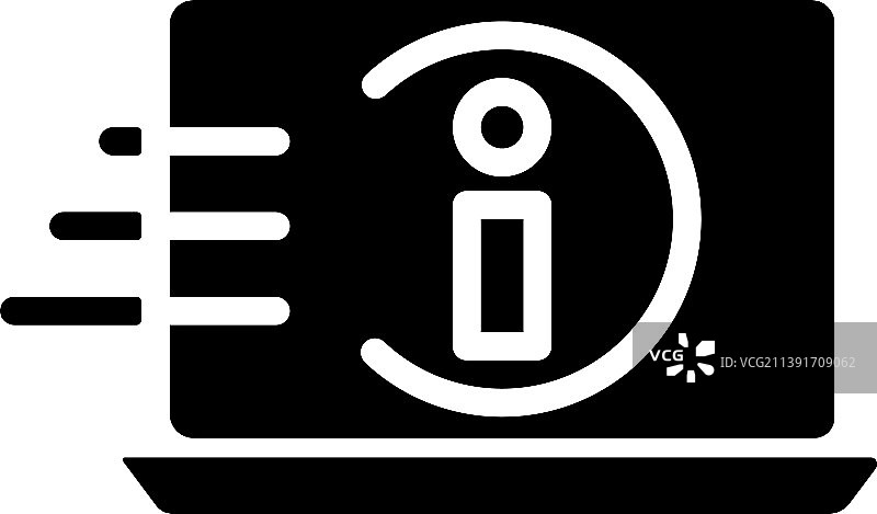 获取信息黑色图标图片素材