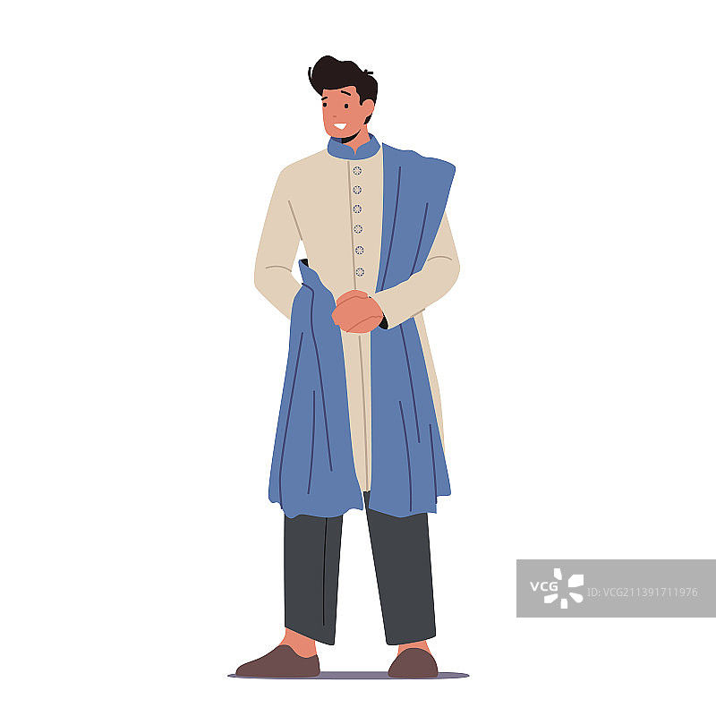 身穿传统服装的印度人物图片素材